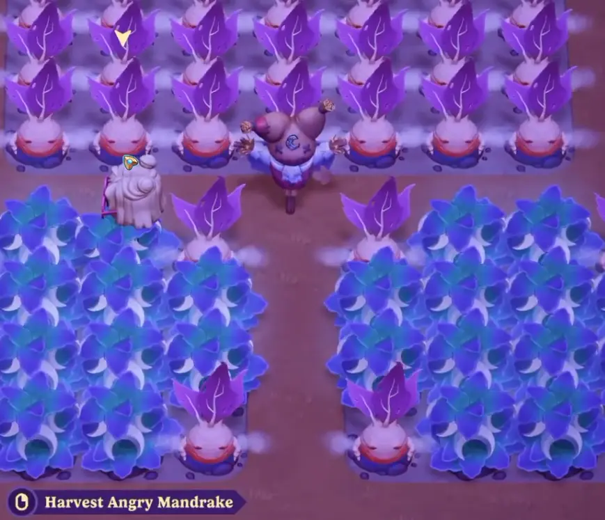 GameGHQ Moonlight Peaks Happy Mandrake Angry Mandrakes Crops