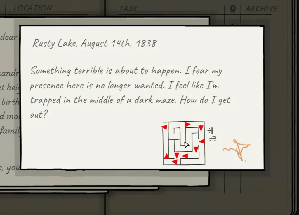 GameGHQ Servant of the Lake Secret Ending Day 3 Maze Puzzle